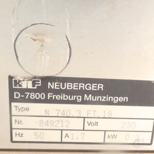 gebrauchte Membran-Vakuumpumpe KNF Neuberger N 740.3 FT.18, 15 mbar