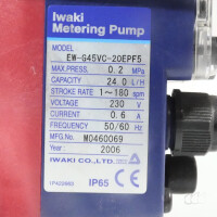 gebrauchte Membran-Dosierpumpe iwaki metering pump EW-G45VC