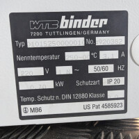 gebrauchter Trockenschrank Binder E15  bis 250°C (Heißluftsterilisator)