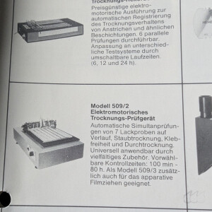 gebrauchtes Filmauftrags- und Trocknungszeitmessgerät Erichsen 509/3