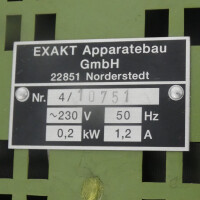 gebrauchte Leinsamenmühle EXAKT, Schrotmühle, Apothekermühle