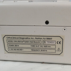gebrauchter Heizblock 37°C ORTHO BioVue System Heat Block-32