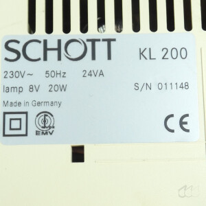 gebrauchte Kaltlichtquelle Schott KL 200 mit Lichtleiter
