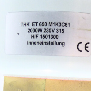 gebrauchte Einbauheizung Tauchsieder 2000 Watt, THK ET 650