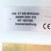 gebrauchte Einbauheizung Tauchsieder 2000 Watt, THK ET 650
