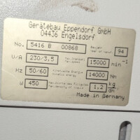 gebrauchte Zentrifuge Eppendorf 5416B mit Auschwingrotor 16A6-18