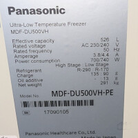 gebrauchter -86°C Tiefkühlschrank Panasonic MDF-DU500VH-PE 526 Liter