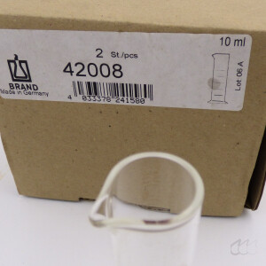 1 Stk. Messzylinder 10 ml niedrige Form, Brand Duran, Neuware