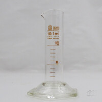 1 Stk. Messzylinder 10 ml niedrige Form, Brand Duran, Neuware