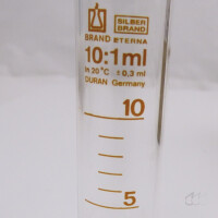 1 Stk. Messzylinder 10 ml niedrige Form, Brand Duran, Neuware