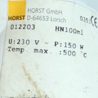 gebrauchte Gehäuse-Heizhaube HORST HN100ml  für 0,1-Liter-Rundkolben 500°C