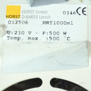 gebrauchte Gehäuse-Heizhaube HORST HRT1000ml für 1 Liter Rundkolben 500°C