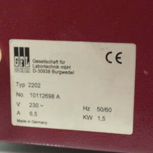 gebrauchter Wasser-Destillierapparat GFL 2202 Destille 2 µS/cm