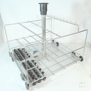 gebrauchter Spülkorb Miele E404 Injektorwagen für Pipetten