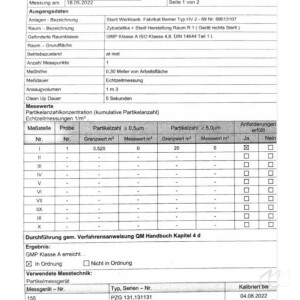 gebrauchte Sterilwerkbank Laminar-Flow Berner HV2-69 Produktschutz, Personenschutz