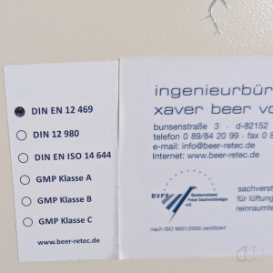 gebrauchte Sterilwerkbank Laminar-Flow Berner HV2-69 Produktschutz, Personenschutz