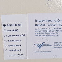 gebrauchte Sterilwerkbank Laminar-Flow Berner HV2-69 Produktschutz, Personenschutz