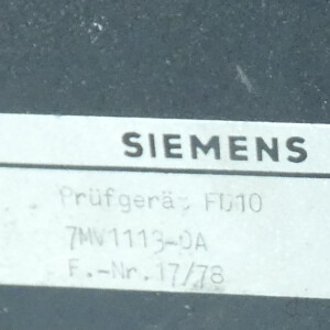gebrauchtes Messgerät Siemens Prüfgerät FD 10