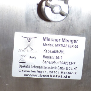 gebrauchter Marinierer Mischer Beeketal Mixmaster-20