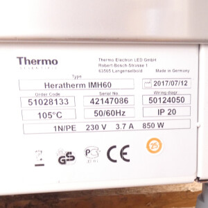 gebrauchter Umluft-Brutschrank Thermo HeraTherm IMH60  bis 105°C, 66 Liter