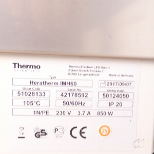 gebrauchter Umluft-Brutschrank Thermo HeraTherm IMH60  bis 105°C, 66 Liter
