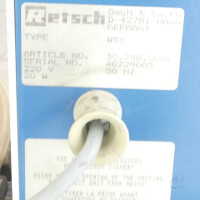 gebrauchtes Wassserstrahl-Siebgerät Retsch WS 1 für 200mm-Siebe
