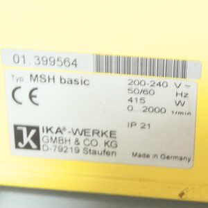 gebrauchter Magnetrührer IKA MSH basic Yellow Line mit Heizung