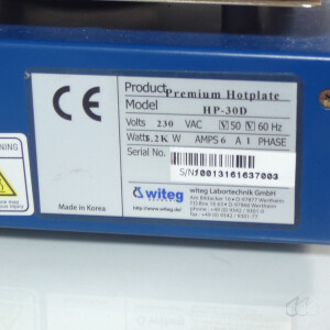 gebrauchte Labor-Heizplatte Witeg premium Hotplate HP-30D