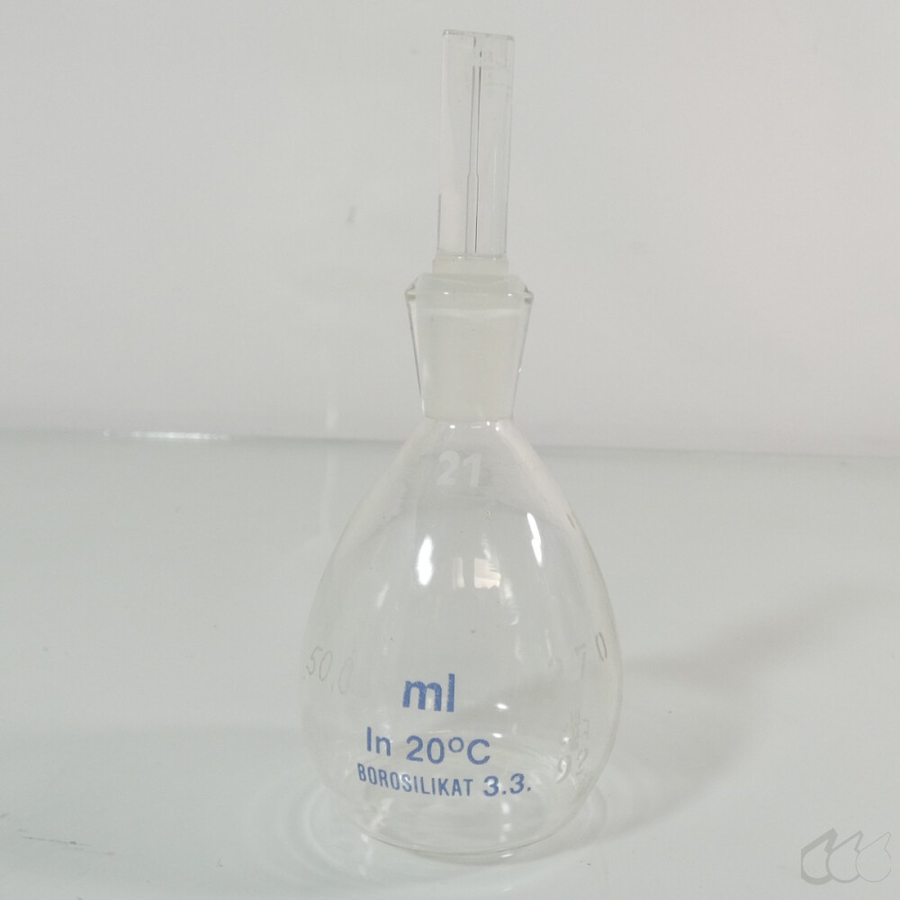 gebrauchtes, amtlich geeichtes Pyknometer 50 mL...