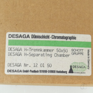 neuwertige desaga 120150 DC-Kammer 5x5 cm H-Trennkammer