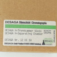 neuwertige desaga 120150 DC-Kammer 5x5 cm H-Trennkammer