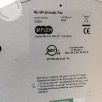 gebrauchtes Photometer IMPLEN NanoPhotometer pearl UV-vis