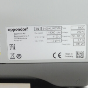 gebrauchte Zentrifuge Eppendorf 5420 mit Rotor FA-24x2