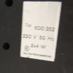 Analysenlampe Waldmann 600 352  ultraviolett lang- und kurzwelliges UV-Licht