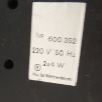 Analysenlampe Waldmann 600 352  ultraviolett lang- und kurzwelliges UV-Licht