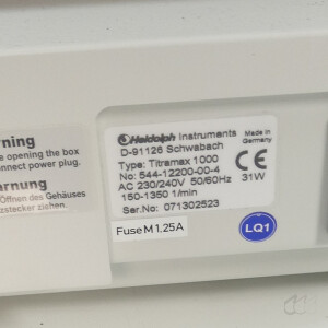 gebrauchter Schüttler Heidolph Titramax 1000 für 6 Mikrotiterplatten