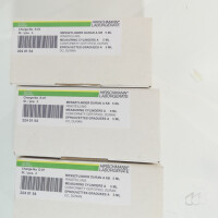 6 neue Messzylinder 5 ml hohe Form, Hirschmann 2240154