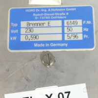 gebrauchter Elektrobrenner n. Dr. Hofmann Horo Brenner E mit Leistungssteuerung