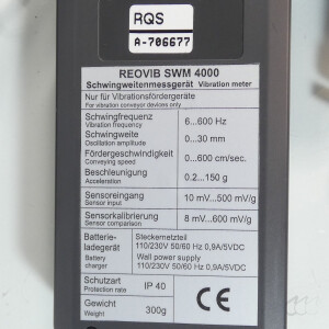 gebrauchter, mobiler Schwingweitenmesser REOVIB SWM 4000 mit Sonde