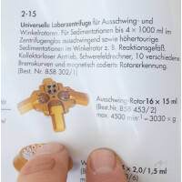 gebrauchte Zentrifuge Sigma 2-15 mit Universalrotor 11192