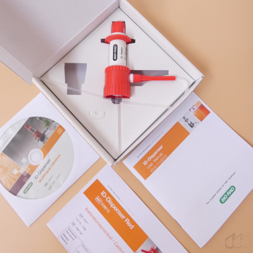 unbenutzter Dosierer Bio-Rad ID-Dispenser rot 009612