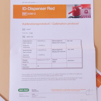 unbenutzter Dosierer Bio-Rad ID-Dispenser rot 009612