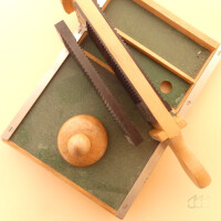 gebrauchtes Pillenbrett aus Apotheke