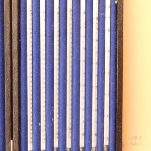 gebrauchter Thermometersatz aus Apotheke, eichfähig, Anschützthermometer 0...360°C (12.11)