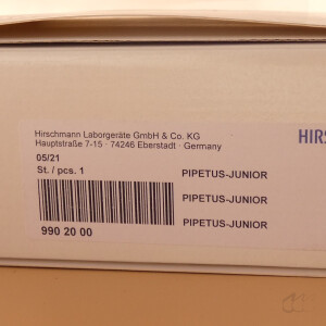 gebrauchter Pipettierhelfer Hirschmann pipetus junior ovp