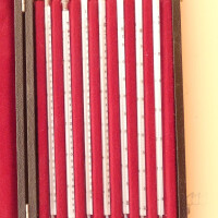 gebrauchter Thermometersatz aus Apotheke, eichfähig, Anschützthermometer 0...360°C (12.28)