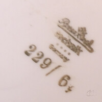 neuwertige Tüpfelplatte Rosenthal 229/6 Porzellan glasiert