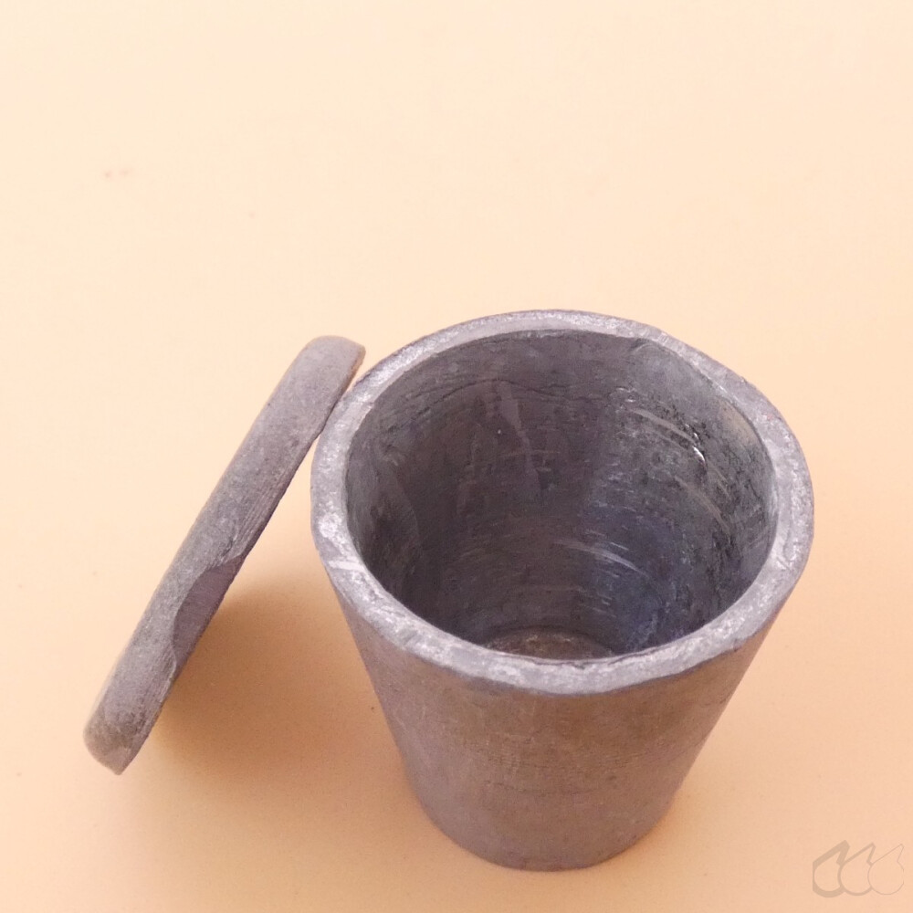 Bleitiegel mit Deckel aus Apotheke ca. 38 x 34 mm