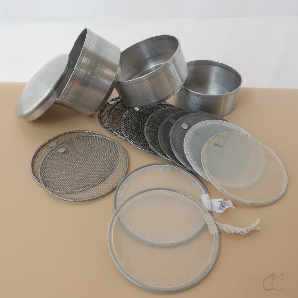 gebrauchter Rezeptur-Siebsatz 10 cm Kressner-Siebe Apothekensiebe