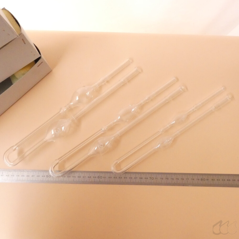 3 neuwertige Ubbelohde-Viskosimeter Kapillare I, II und...